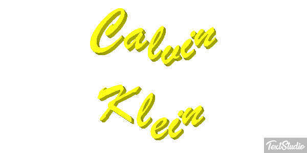 Calvin Klein Text effect