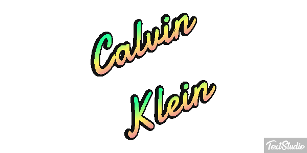 Calvin Klein Text effect