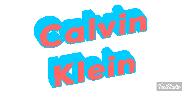 Calvin Klein Text effect