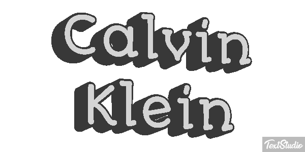 Calvin Klein Text effect
