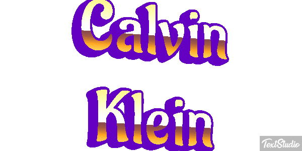 Calvin Klein Text effect
