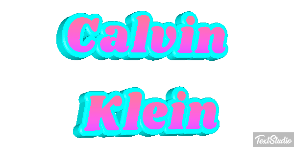 Calvin Klein Text effect