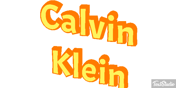 Calvin Klein Text effect