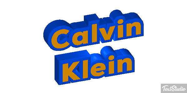 Calvin Klein Text effect