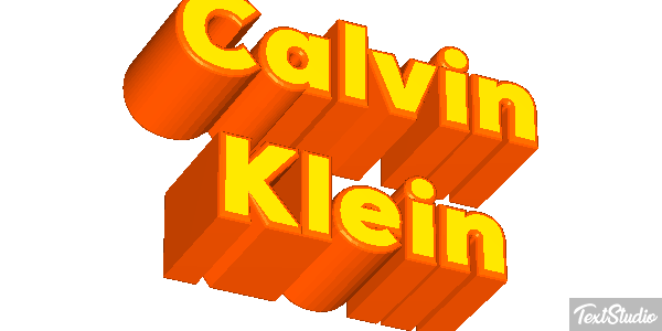 Calvin Klein Text effect