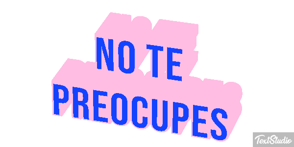 No Te Preocupes Text effect