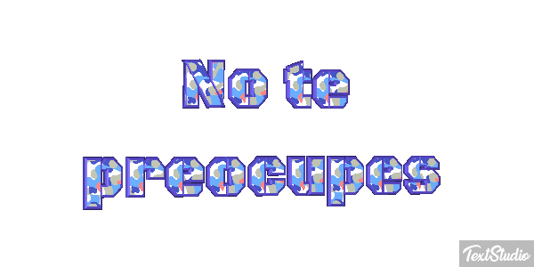 No Te Preocupes Text effect