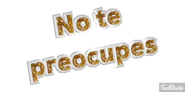 No Te Preocupes Text effect