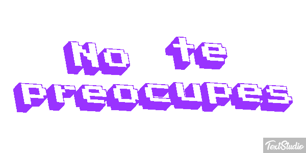 No Te Preocupes Text effect