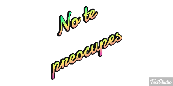 No Te Preocupes Text effect