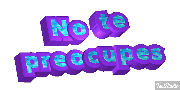 No Te Preocupes Text effect