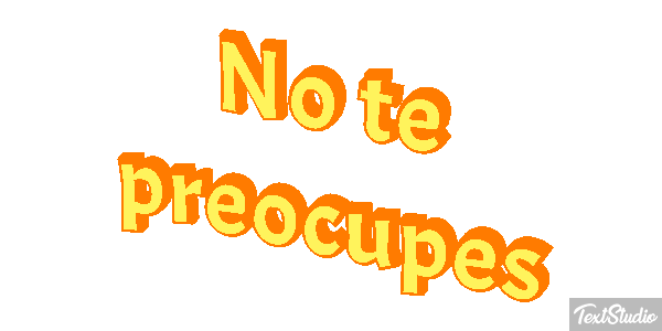 No Te Preocupes Text effect