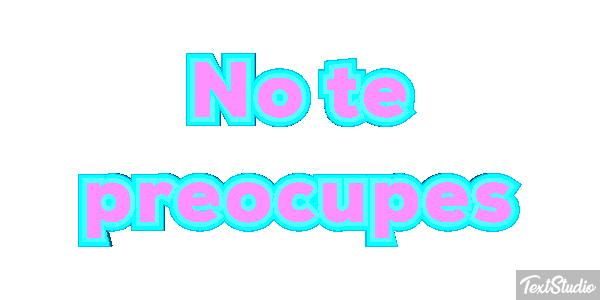No Te Preocupes Text effect