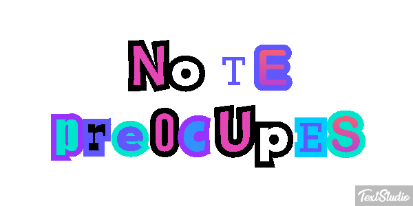 No Te Preocupes Text effect
