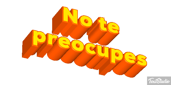 No Te Preocupes Text effect