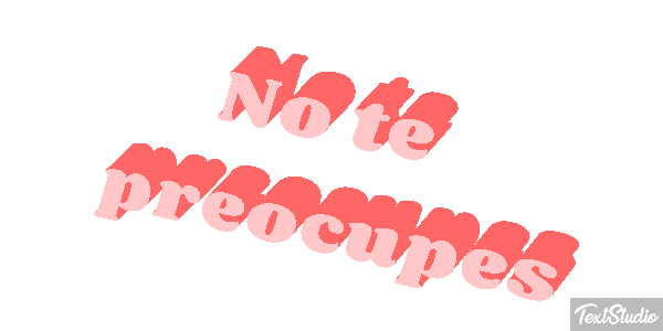 No Te Preocupes Text effect