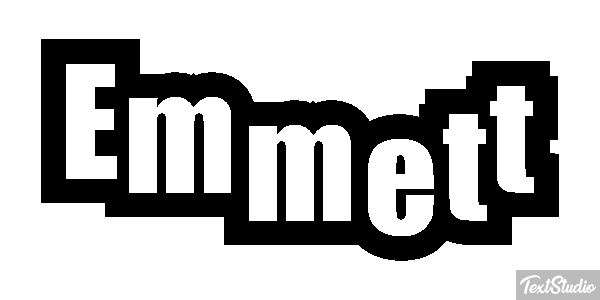 Emmett Tekst effect