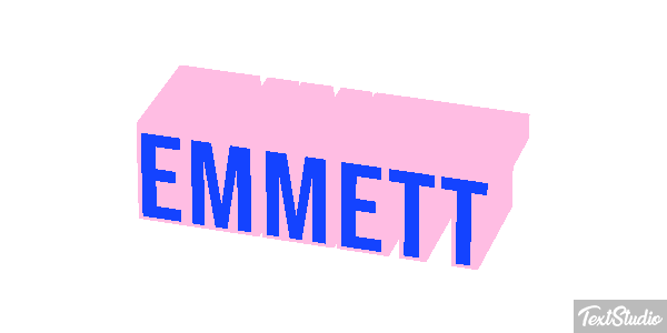 Emmett Tekst effect