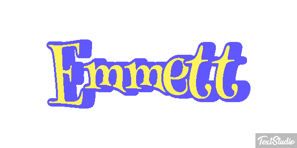 Emmett Tekst effect