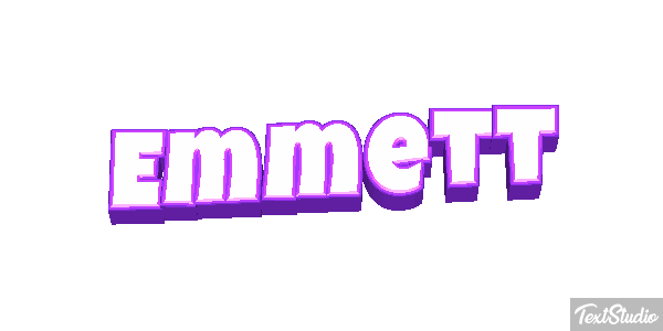 Emmett Tekst effect
