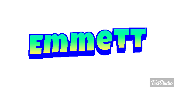 Emmett Tekst effect