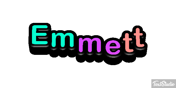 Emmett Tekst effect
