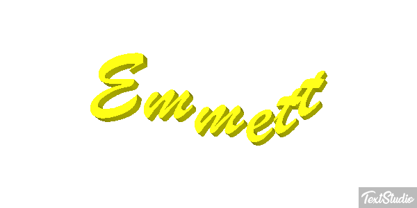 Emmett Tekst effect