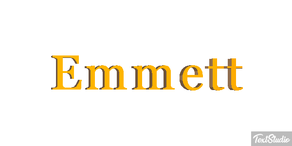 Emmett Tekst effect