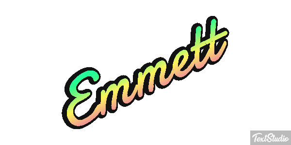 Emmett Tekst effect