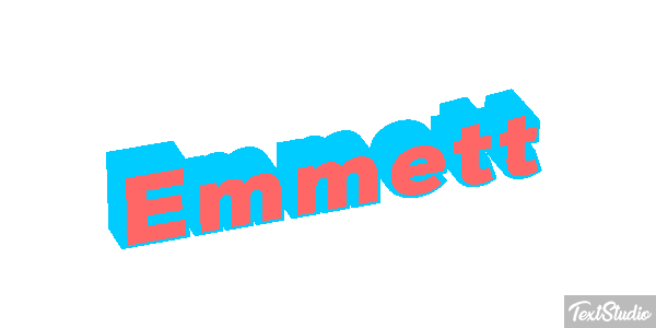 Emmett Tekst effect