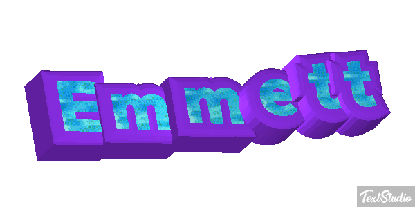 Emmett Tekst effect