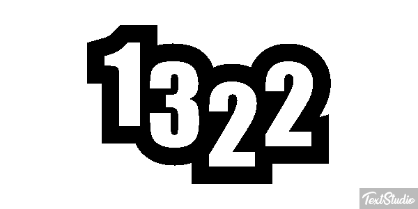 1322 Text effect