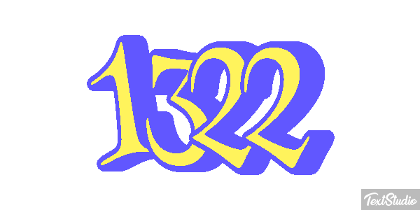 1322 Text effect