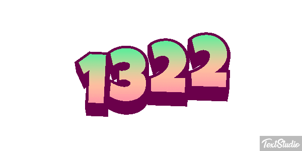1322 Text effect