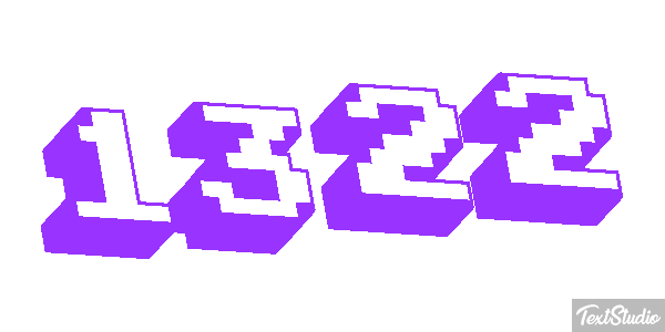 1322 Text effect