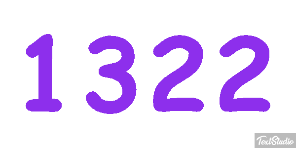1322 Text effect