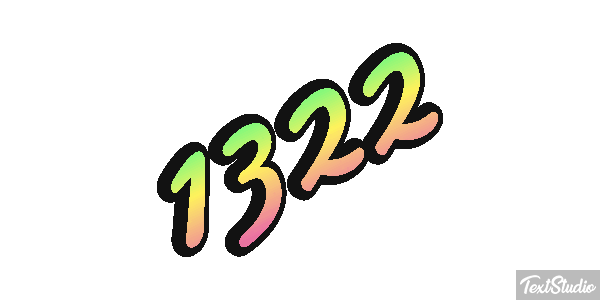 1322 Text effect