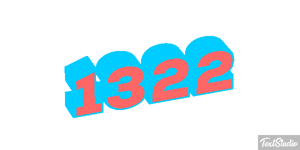 1322 Text effect