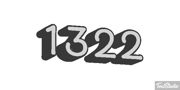 1322 Text effect