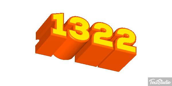 1322 Text effect