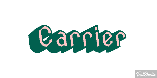 Carrier Text effect