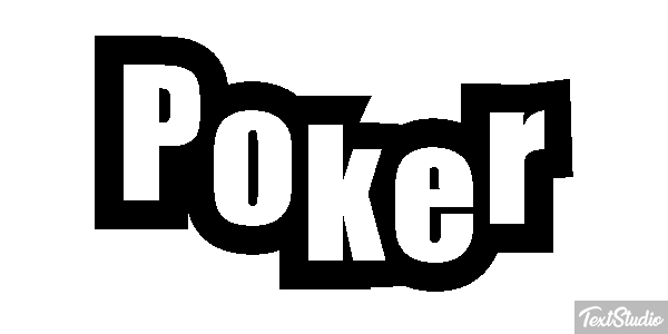 Poker Efeito do texto
