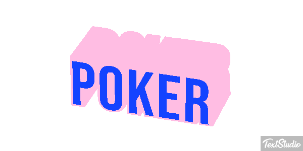Poker Efeito do texto