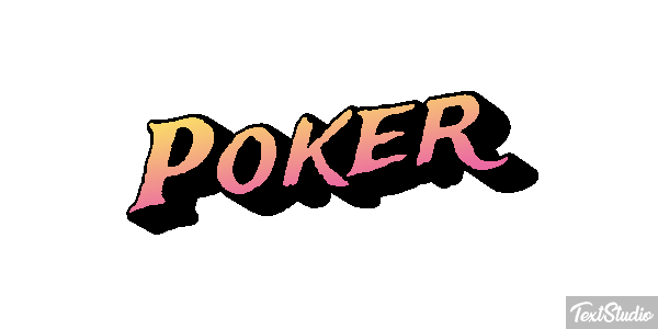 Poker Efeito do texto