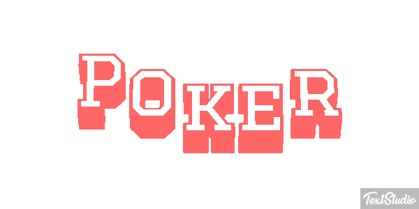 Poker Efeito do texto