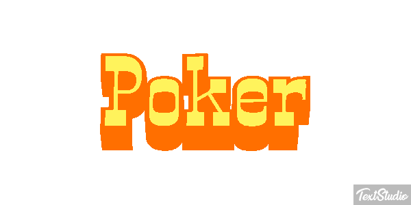 Poker Efeito do texto