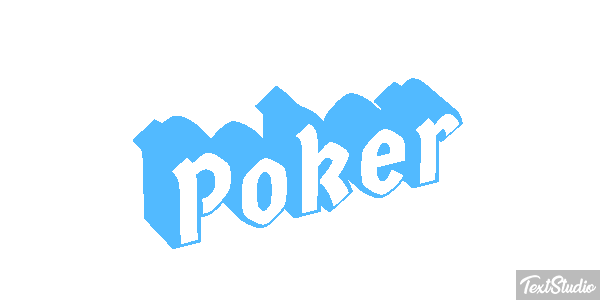 Poker Efeito do texto