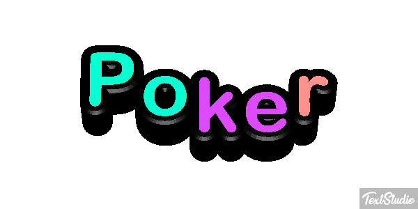 Poker Efeito do texto