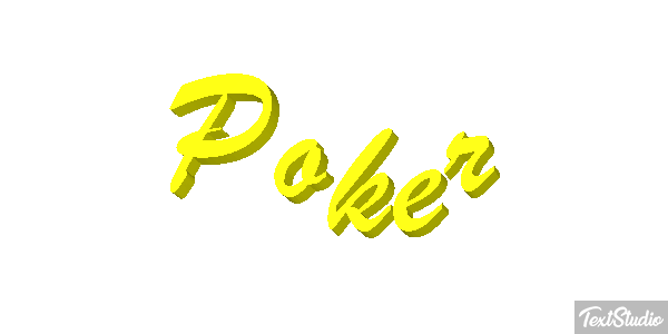 Poker Efeito do texto