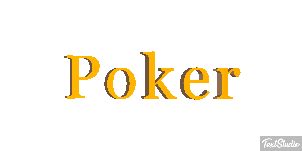 Poker Efeito do texto